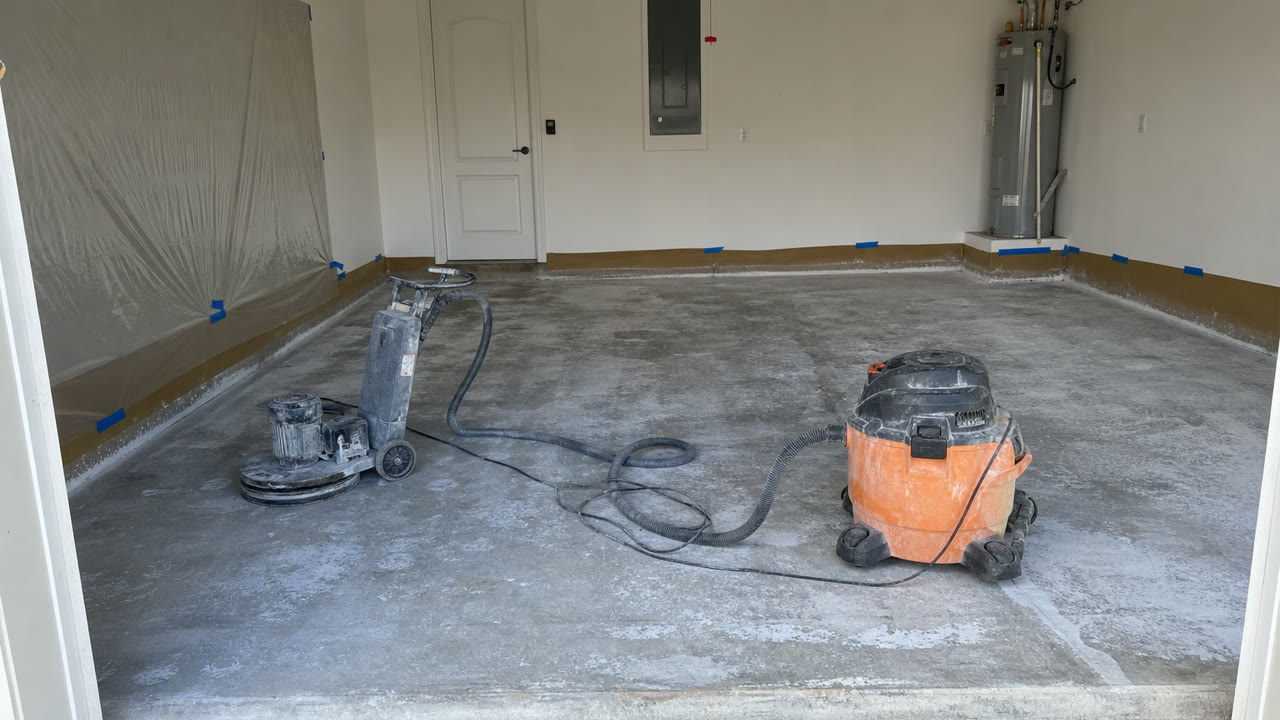 Ocala Garage Floor Coatings Service Scene near Ocala