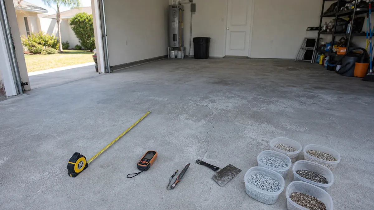 Garage floor coating quote preparation notes